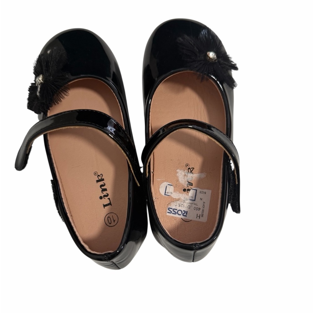 Link Kids Glossy Black Dress Shoes